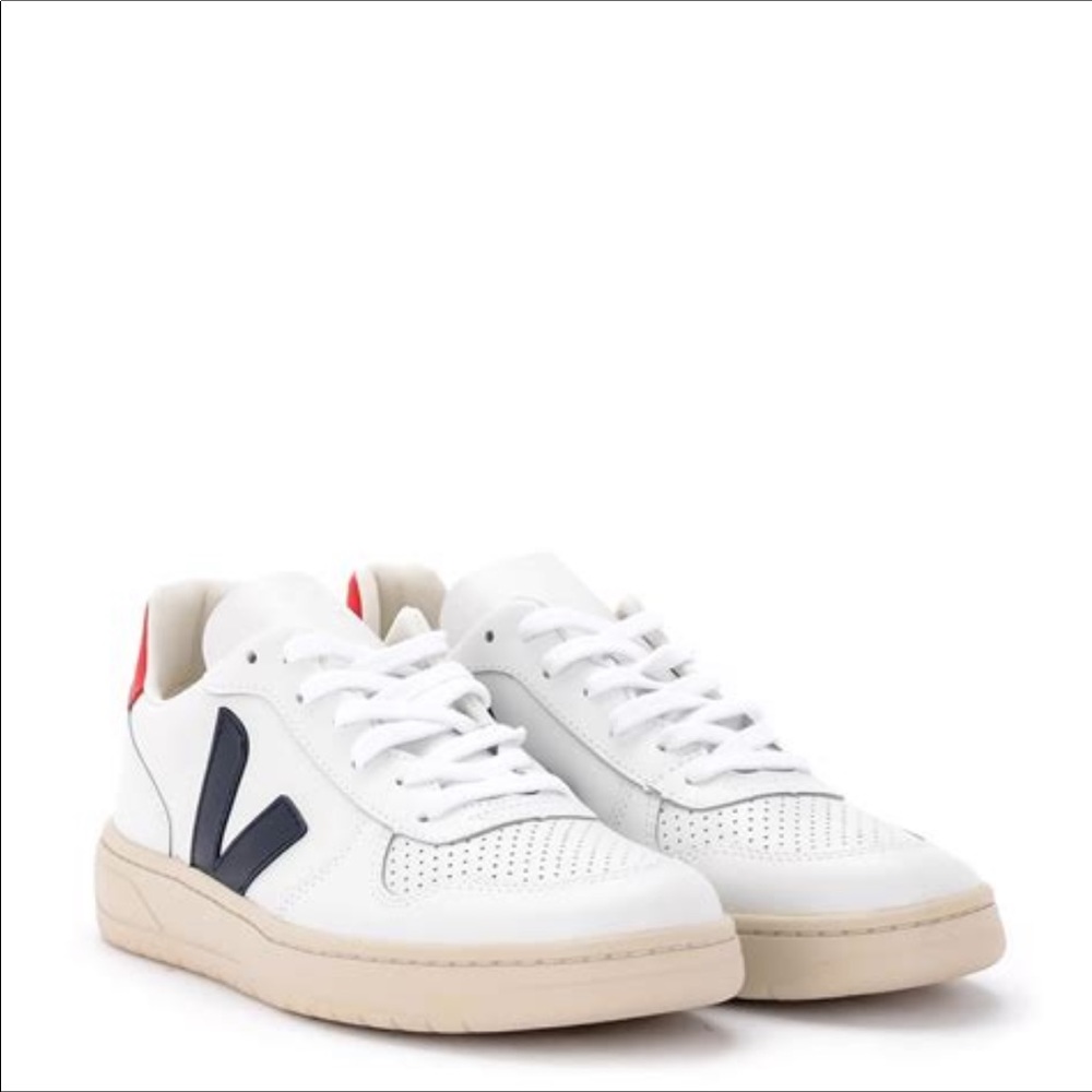 Veja V-10 Leather White Nautico Sneaker